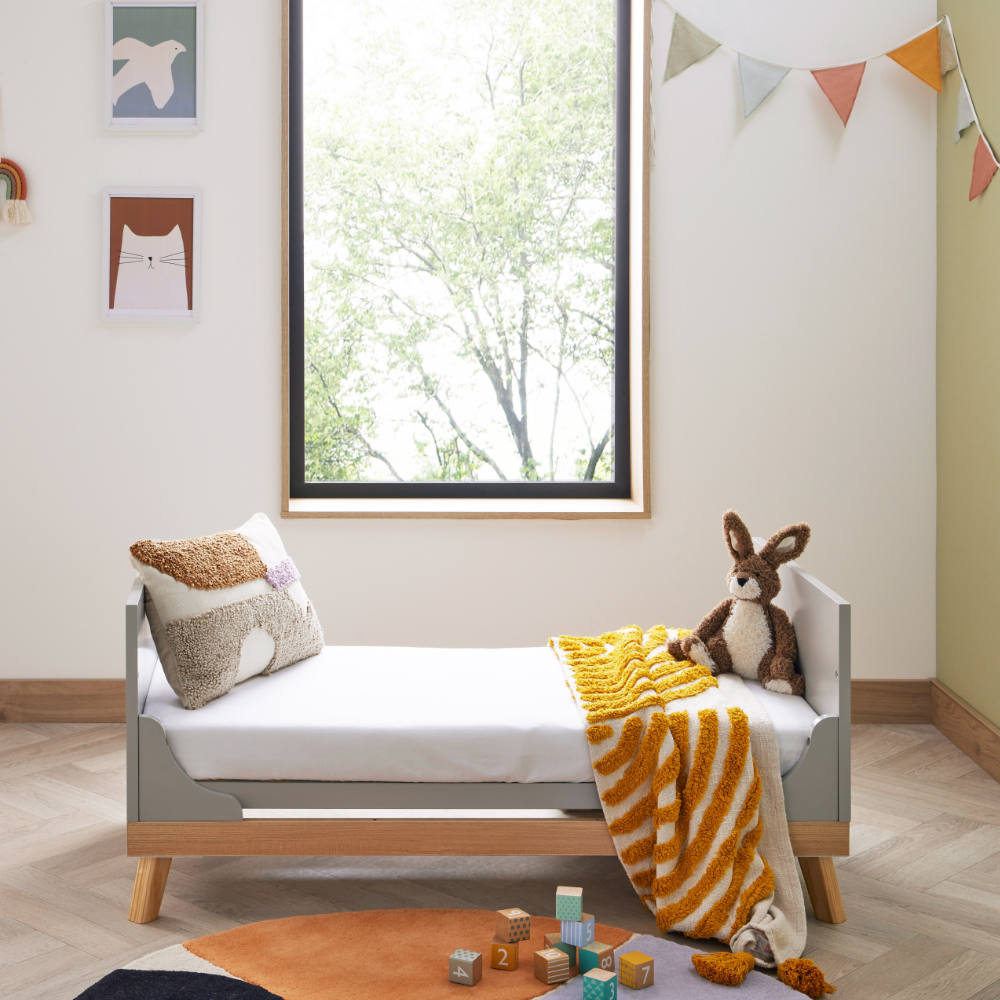 Mona Mini Cot Bed - Grey