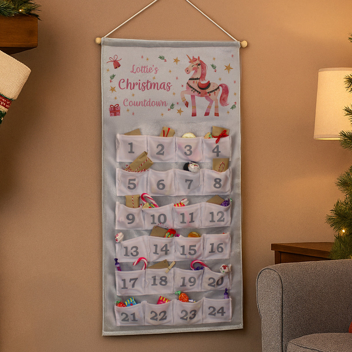 Unicorn Advent Calendar - Personalised