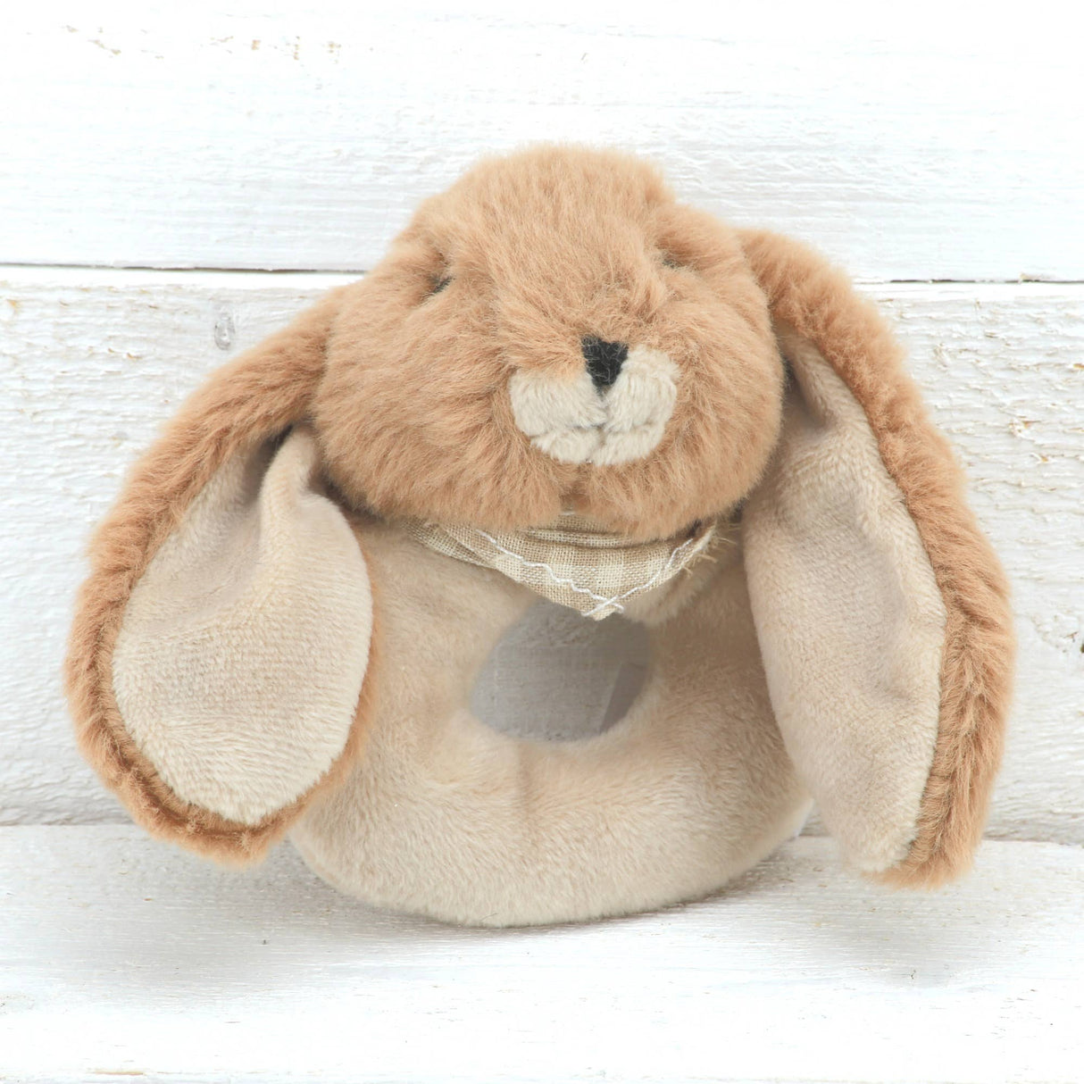 Bunny Baby Brown Rattle