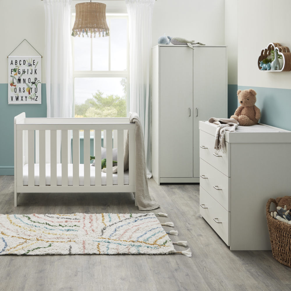 Caro Mini 3 Piece Room Set - White Wash