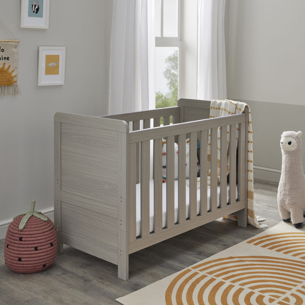 Caro Mini Cot Bed - Grey Wash
