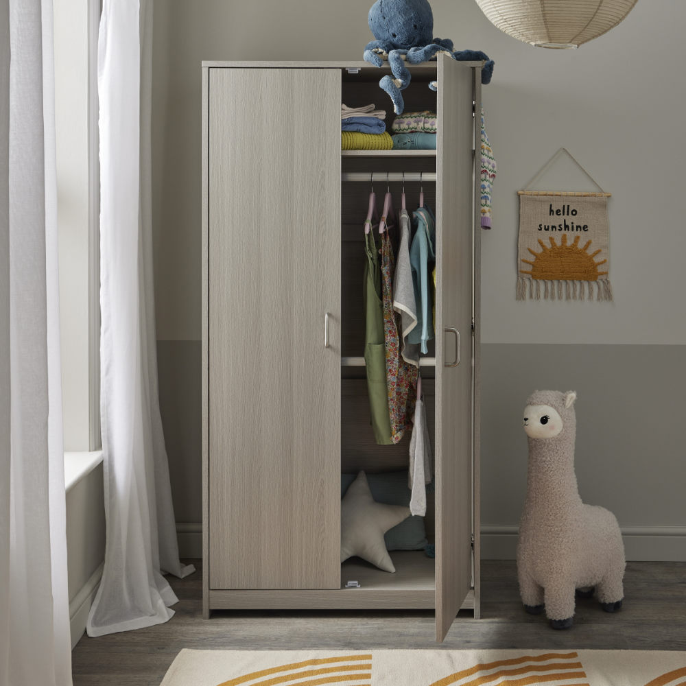 Caro Wardrobe - Grey Wash