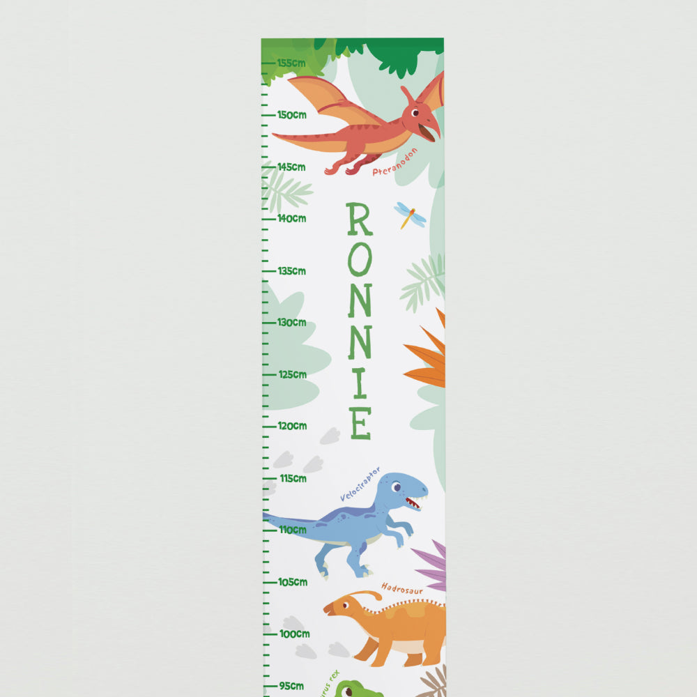 Dinosaur Height Chart - Personalised