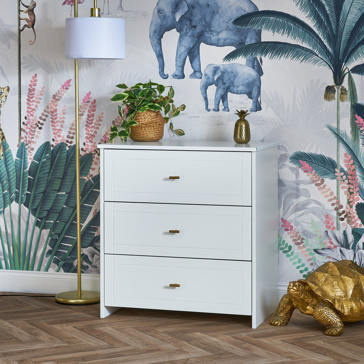 Evie 3 Piece Nursery Set - White