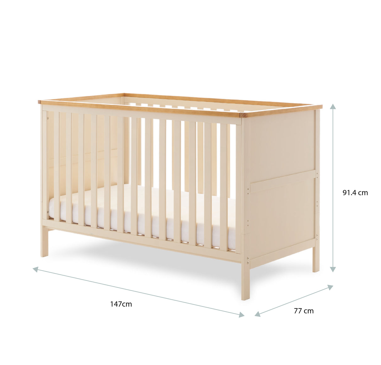 Evie Cot Bed - Cashmere