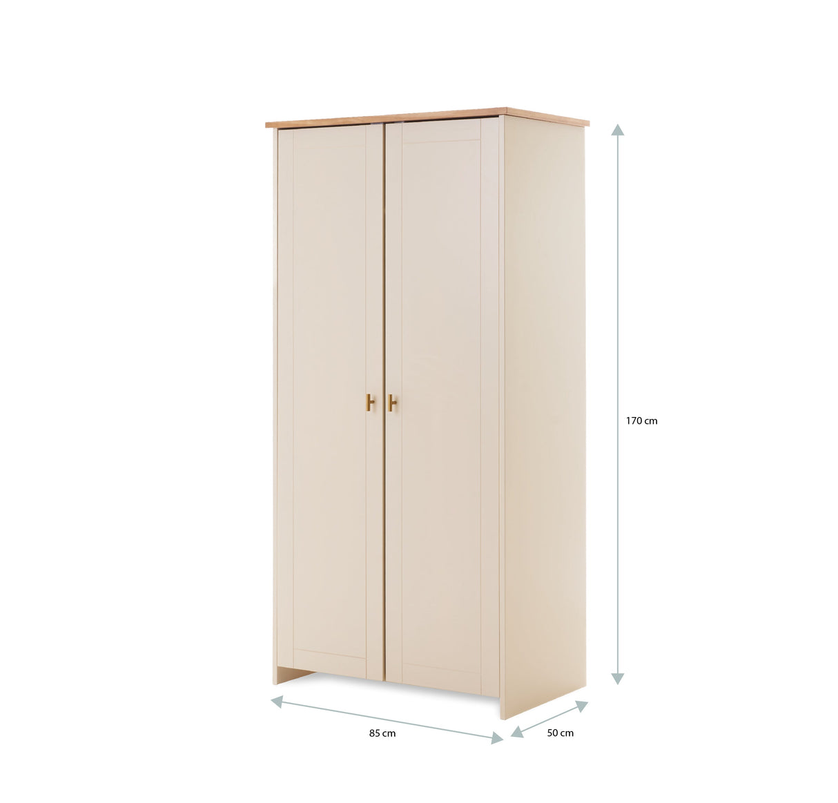 Evie Double Wardrobe - Cashmere