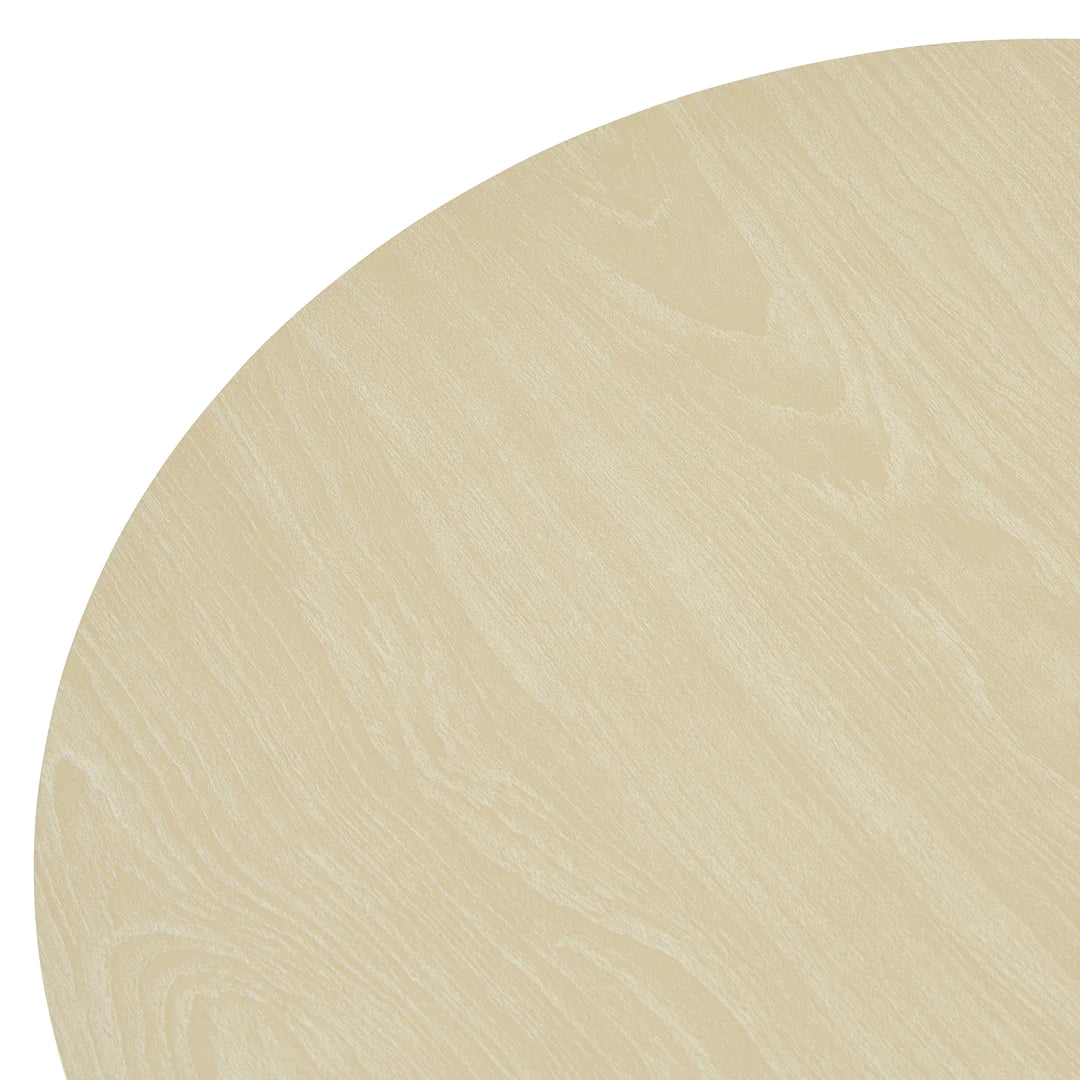Round Table & 2 Chair Set - Natural & White