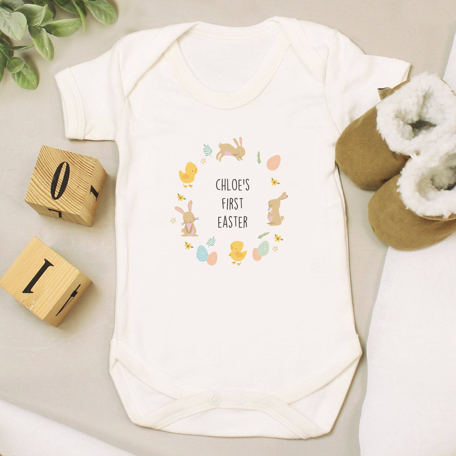 Easter Bunny Vest - Personalised | 0-3 Months