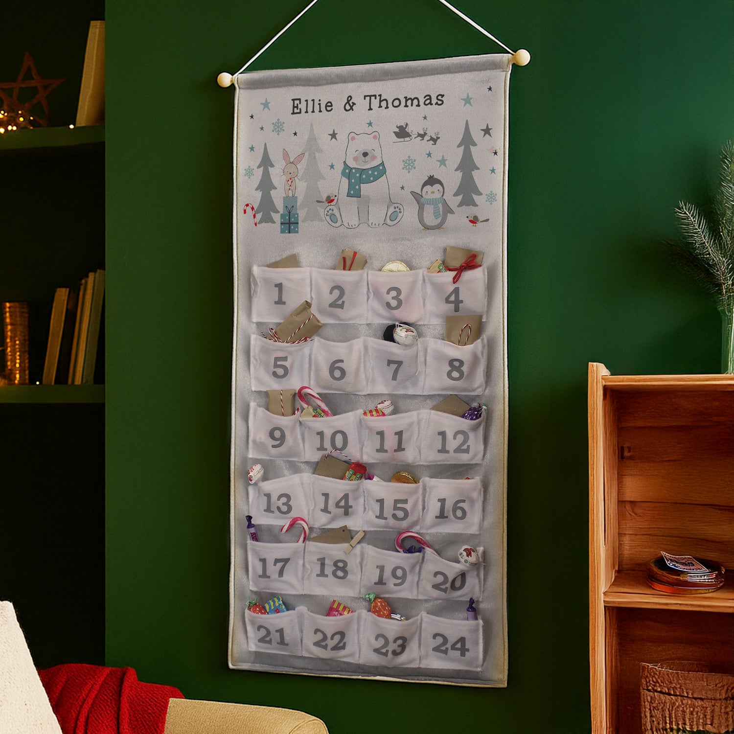 Polar Bear Advent Calendar - Personalised