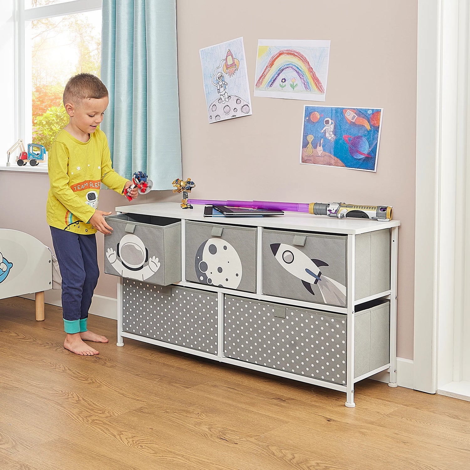 Space 5 Drawer Storage Chest