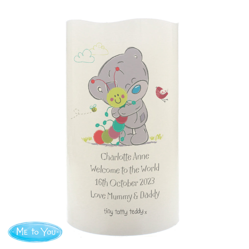 Tiny Tatty - Personalised Cuddle Bug Nightlight Candle