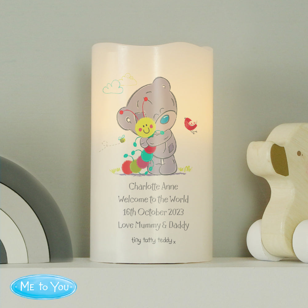 Tiny Tatty - Personalised Cuddle Bug Nightlight Candle