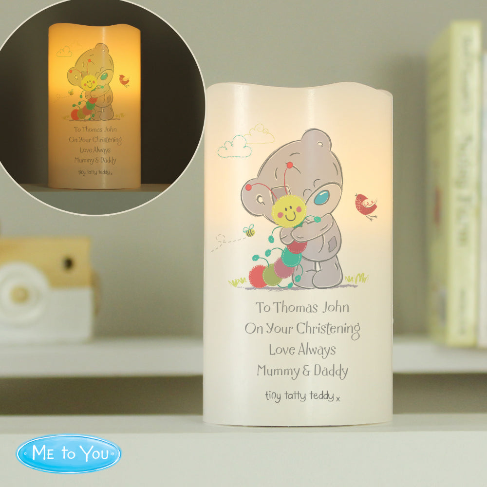 Tiny Tatty - Personalised Cuddle Bug Nightlight Candle