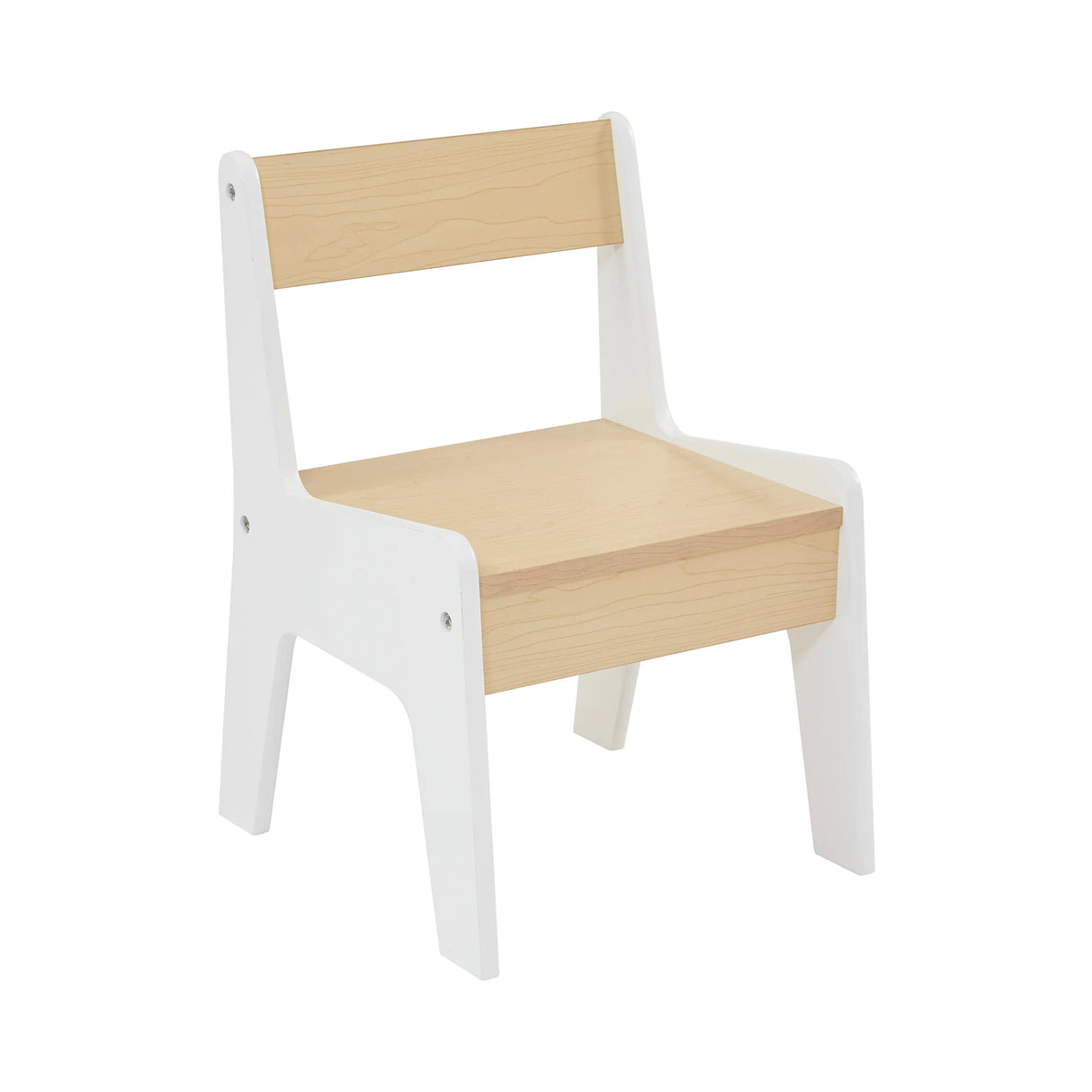 White & Pine Desk and Chair