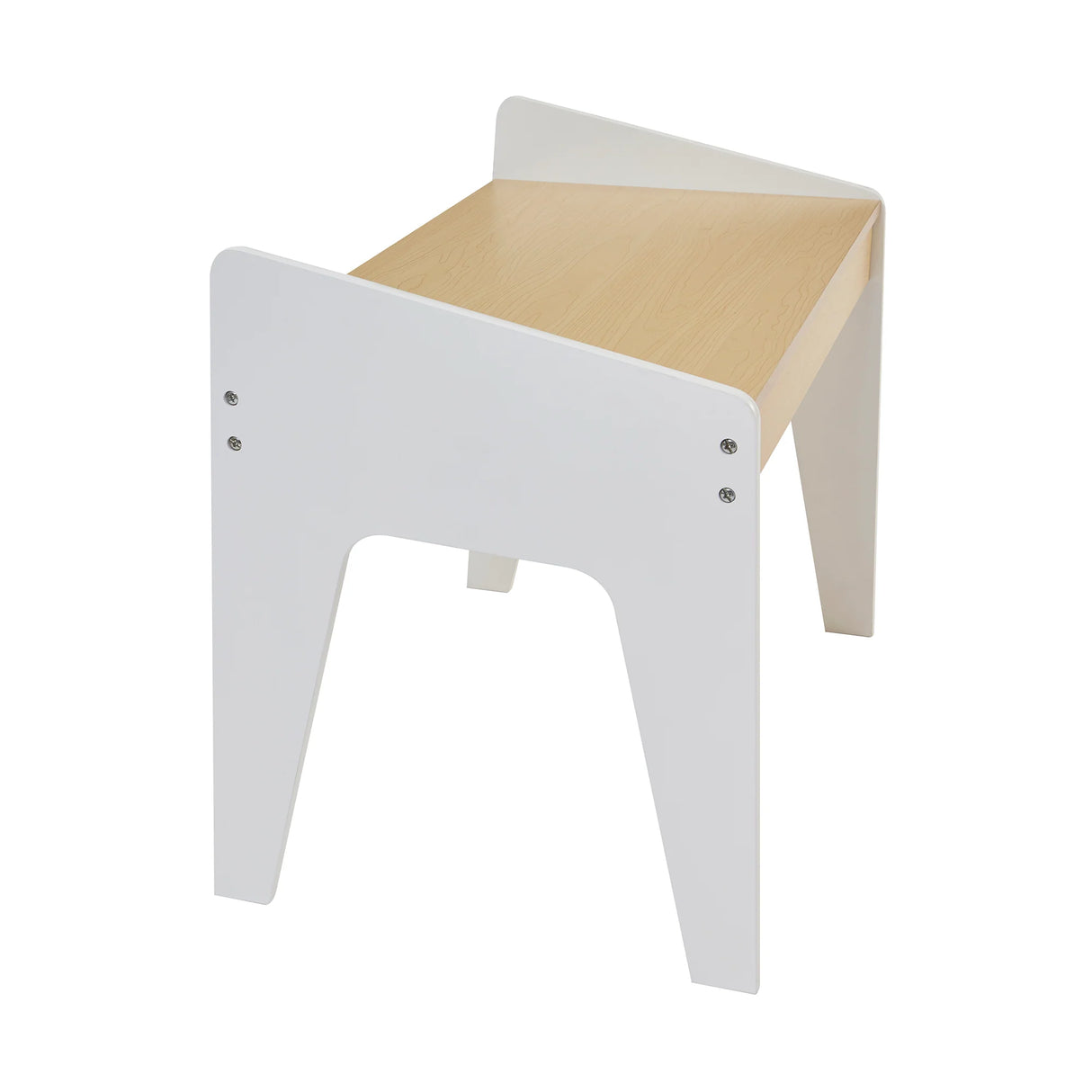 White & Pine Desk and Chair