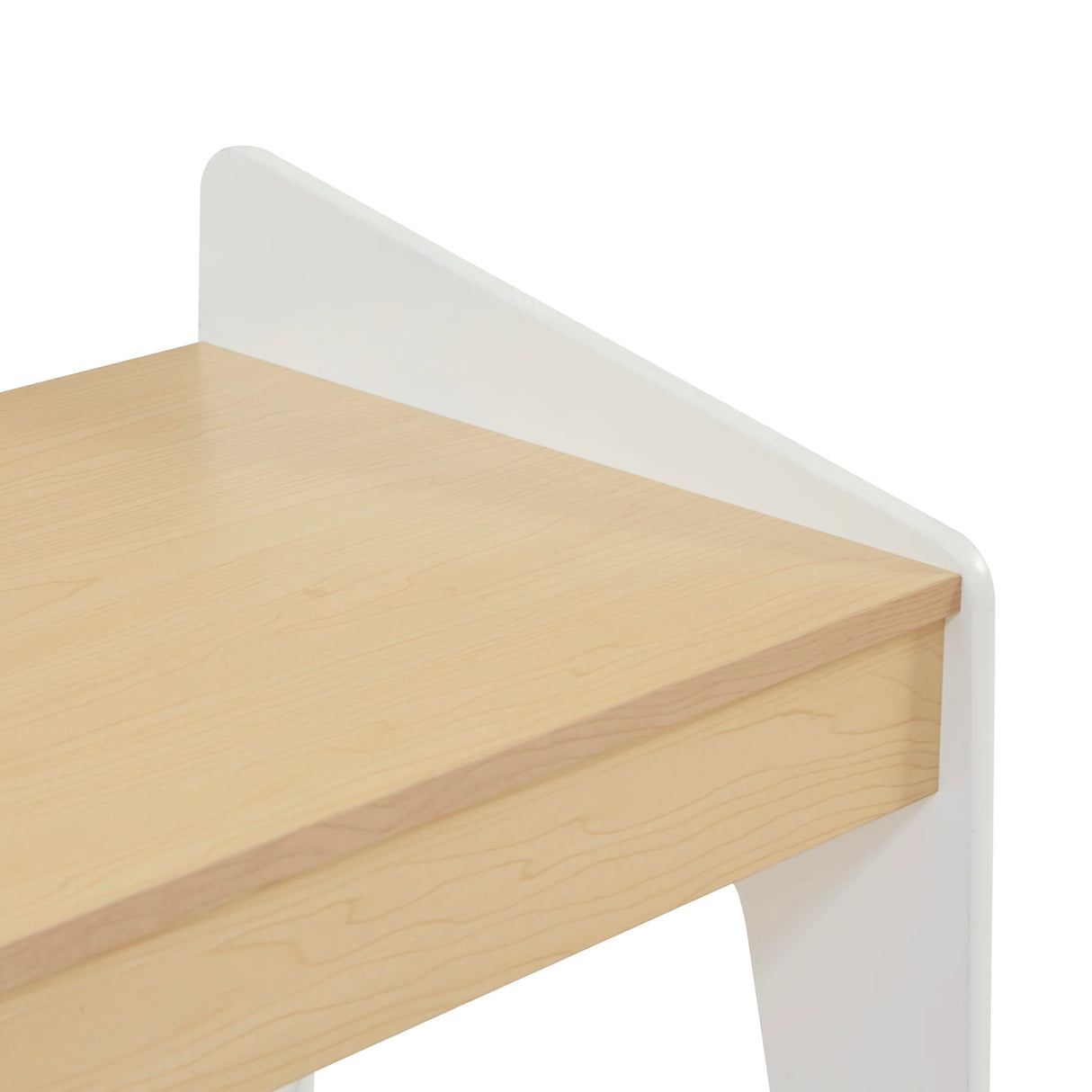 White & Pine Desk and Chair