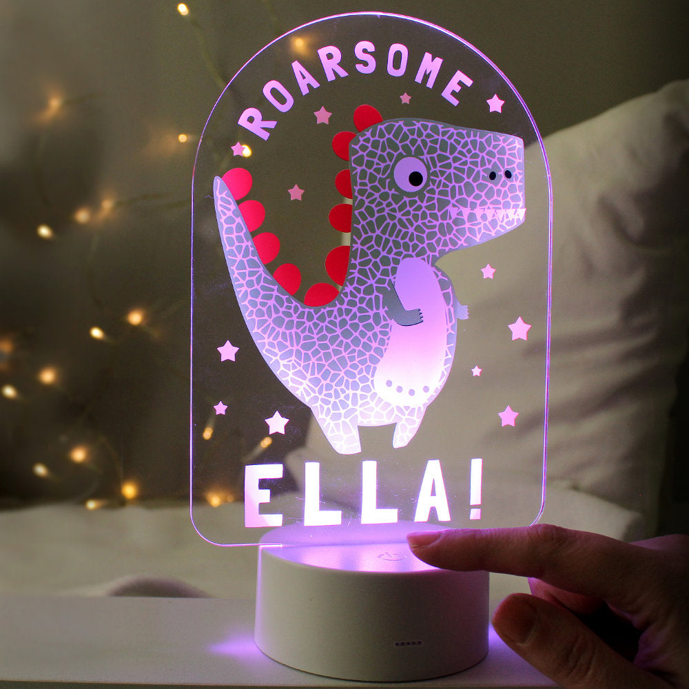 Personalised Roarsome Dinosaur Nightlight