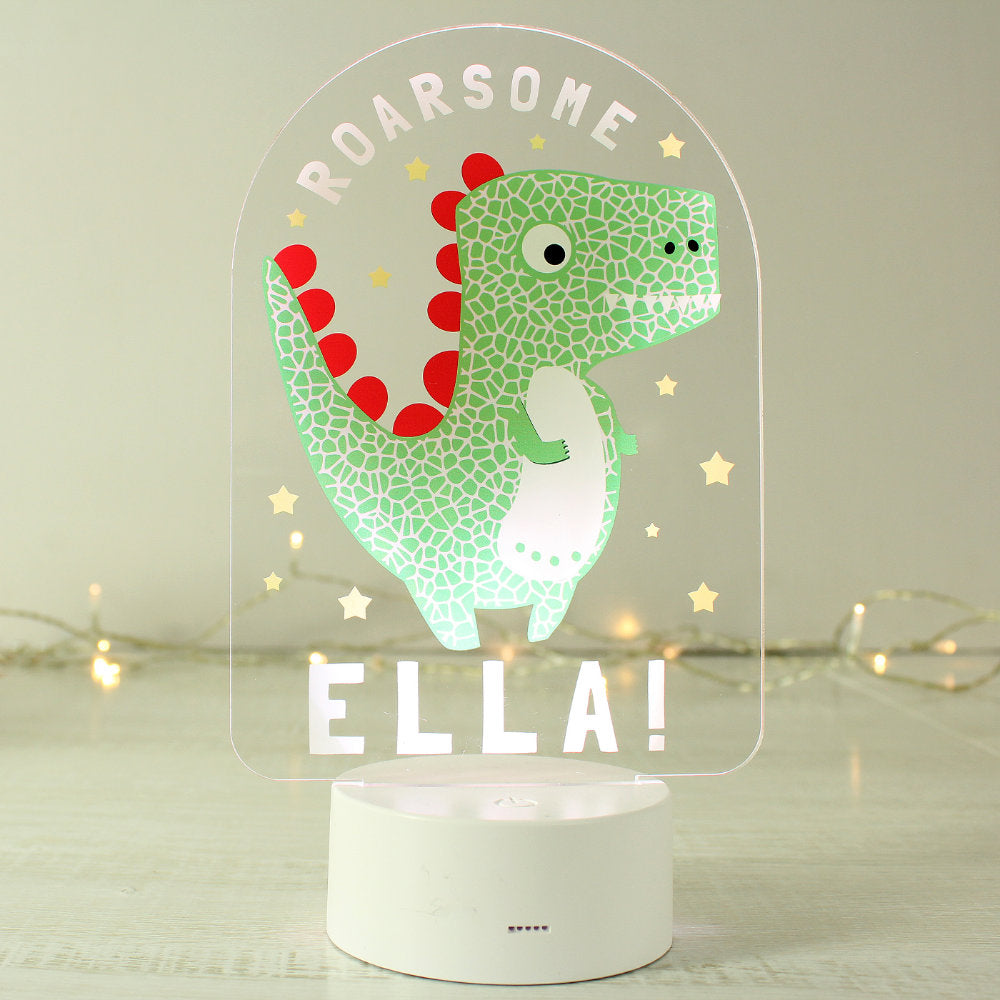 Personalised Roarsome Dinosaur Nightlight