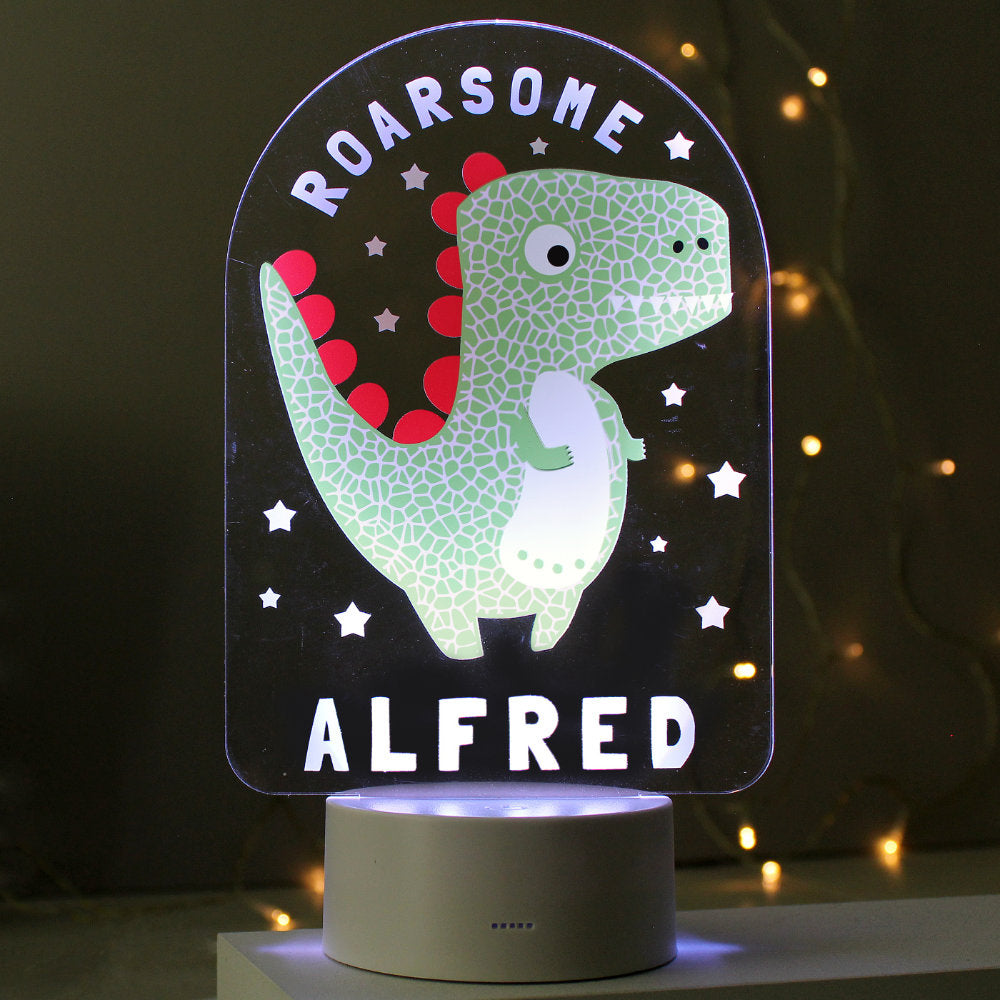 Personalised Roarsome Dinosaur Nightlight