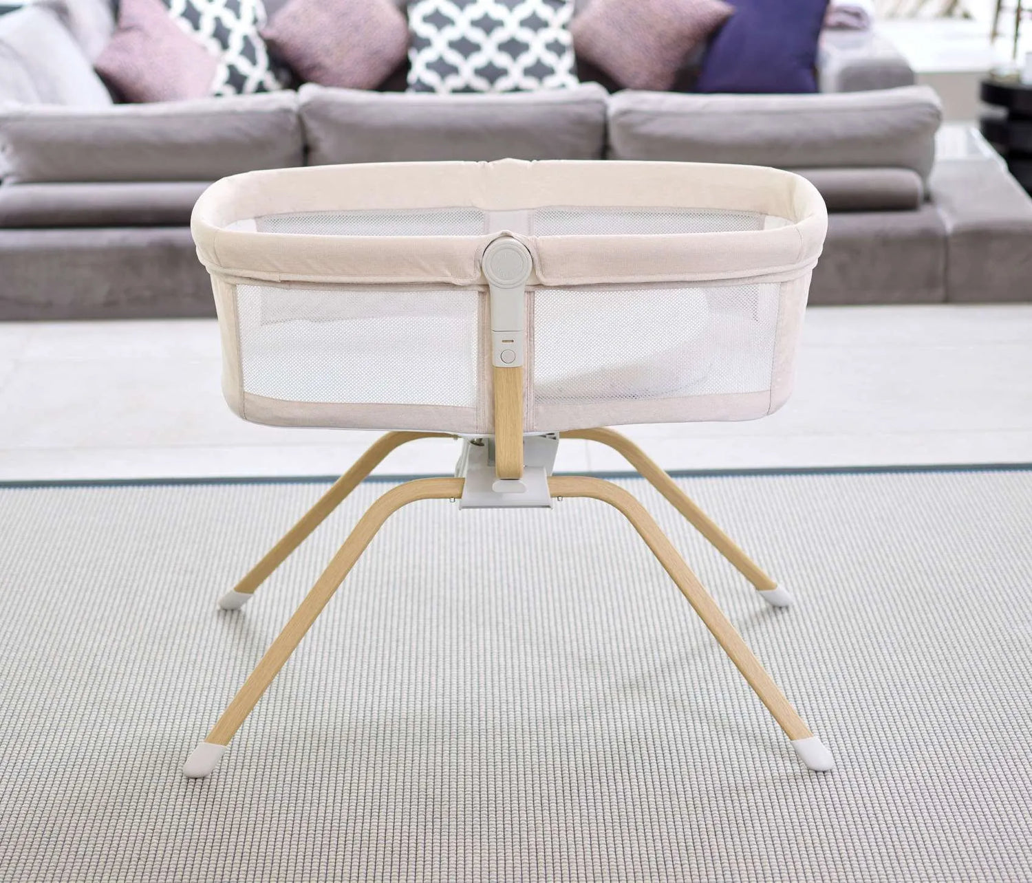 Air Motion Gliding Crib - Cream