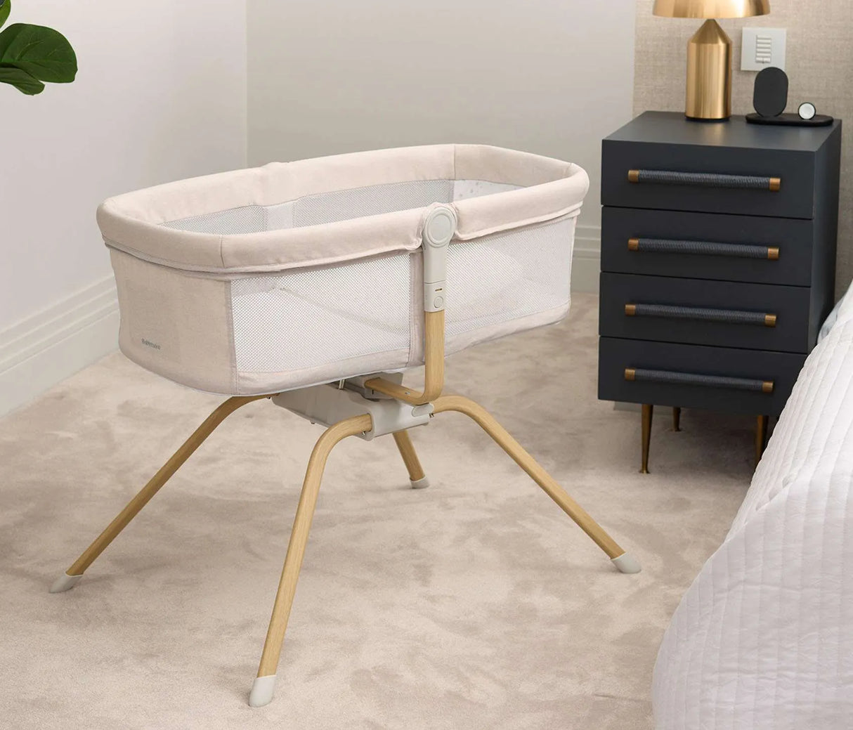 Air Motion Gliding Crib - Cream