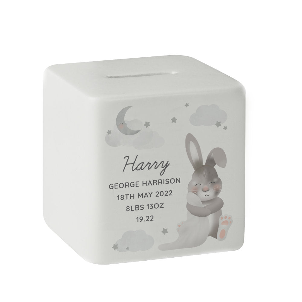 Baby Bunny Money Box - Personalised