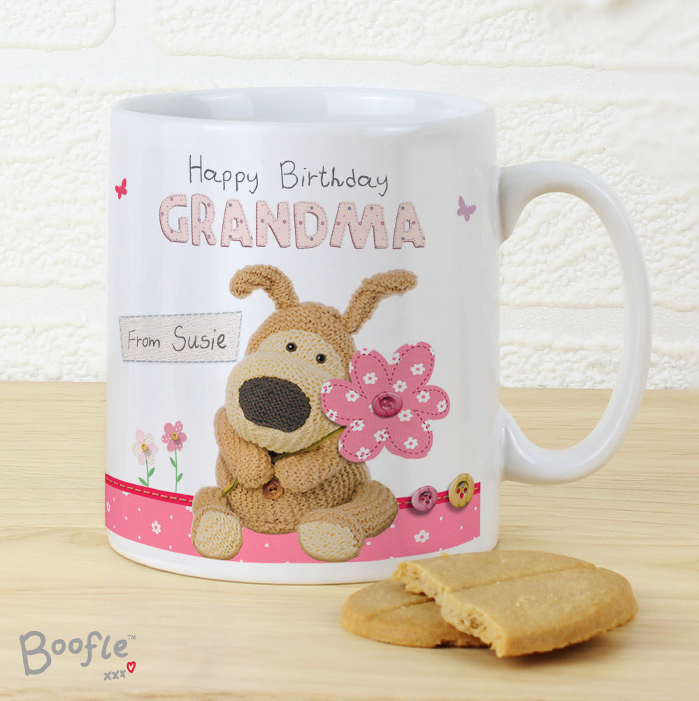 Boofle - Personalised Flowers Mug