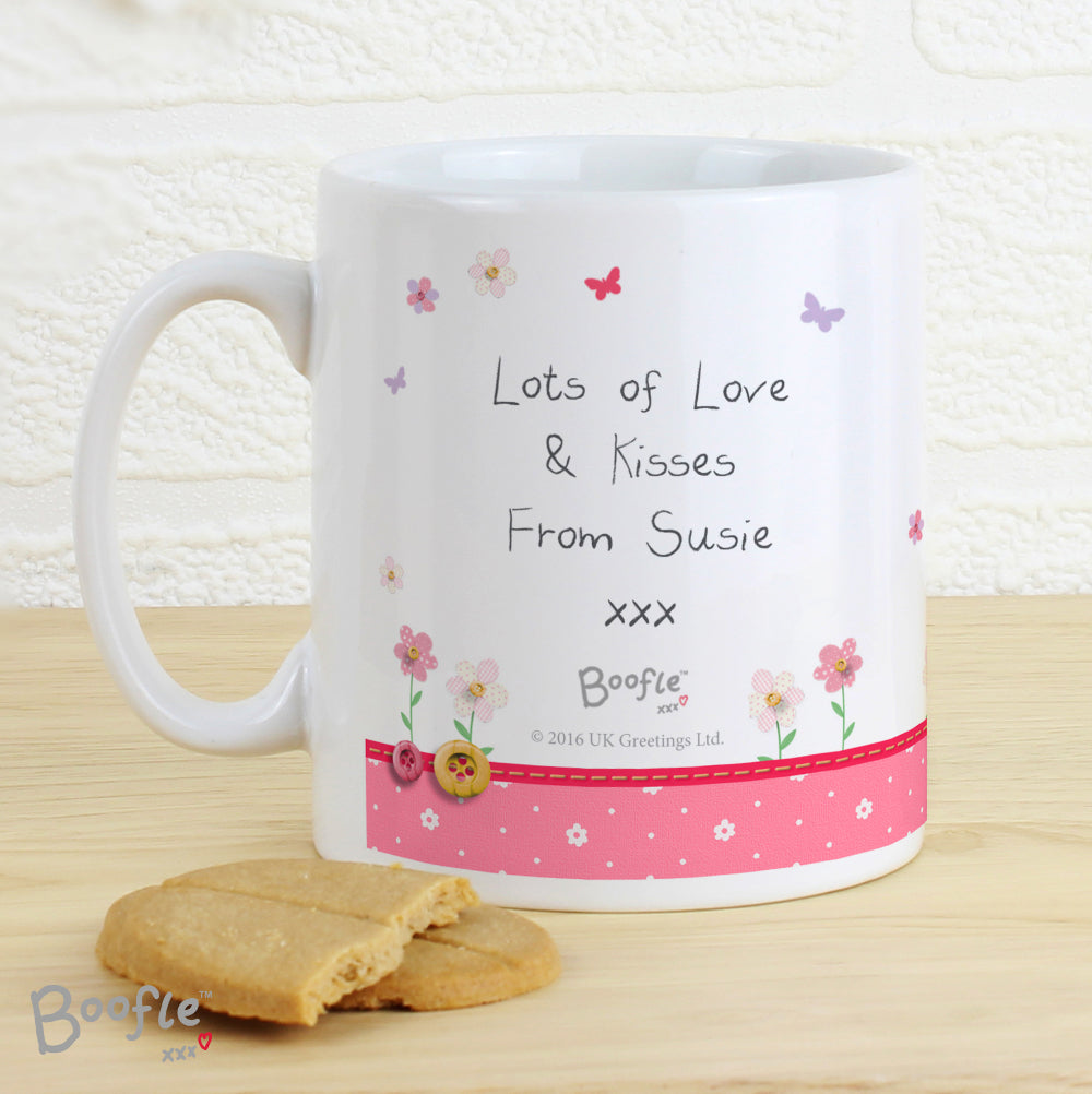Boofle - Personalised Flowers Mug