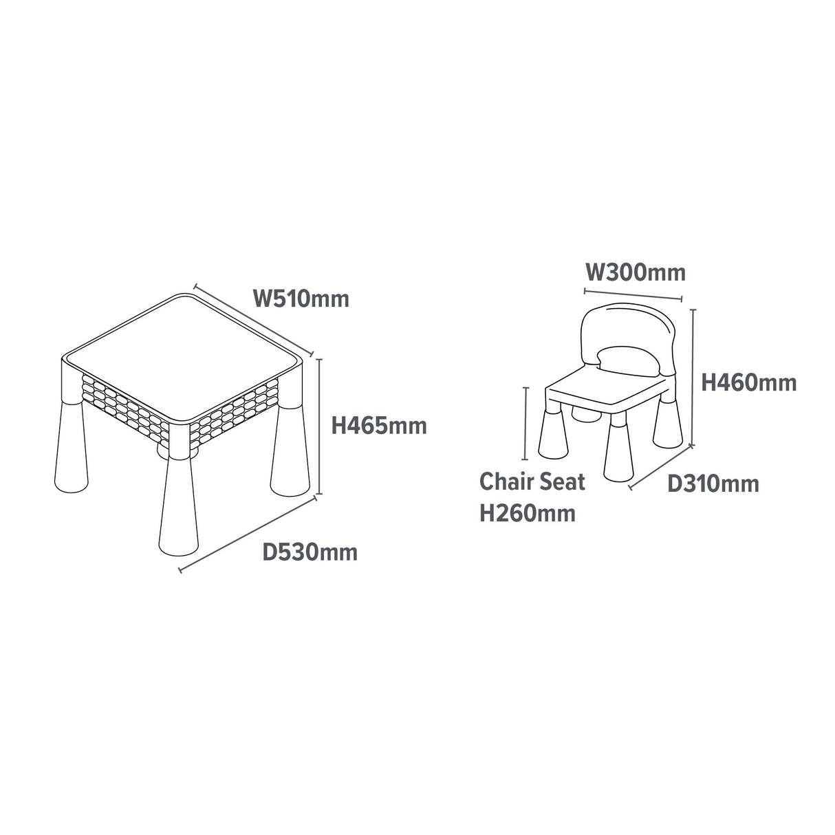 Multi Activity Table - Multi Coloured - Liberty House Toys - Junior Bambinos