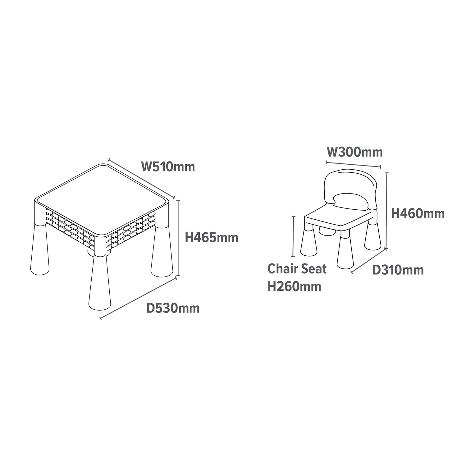 Multi Activity Table - Multi Coloured - Liberty House Toys - Junior Bambinos