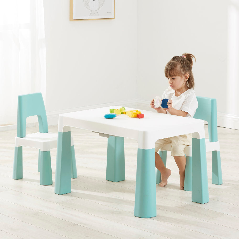 Height Adjustable Table and Chair Set - White or Grey - Liberty House Toys - Junior Bambinos