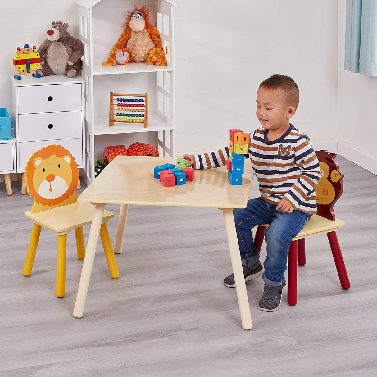 Jungle Table & 2 Chair Set - Liberty House Toys - Junior Bambinos