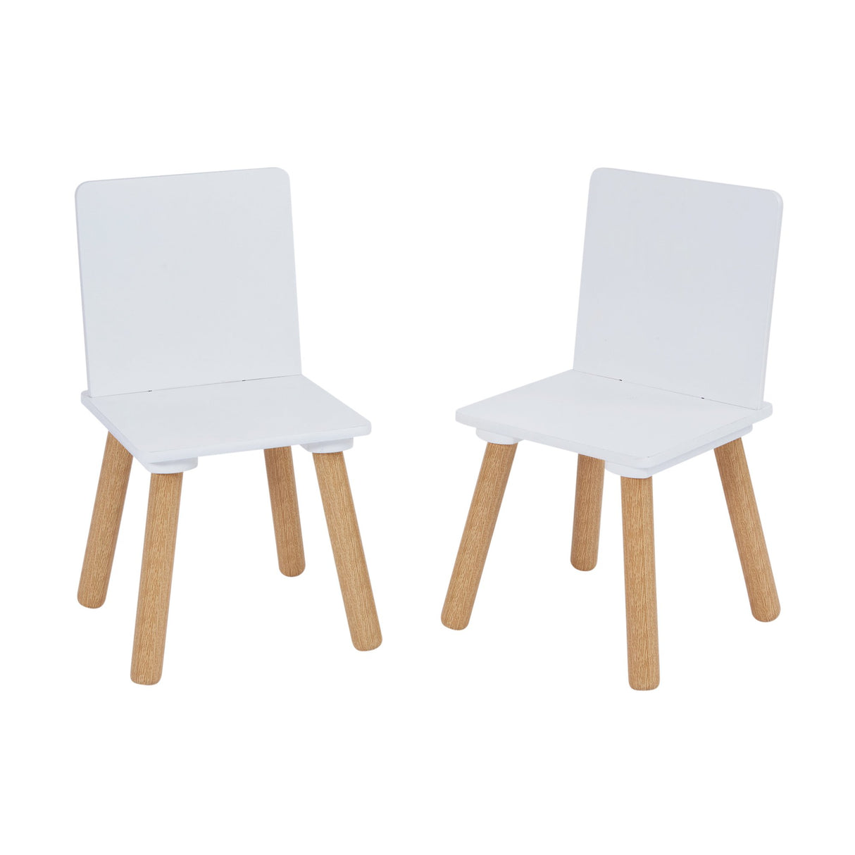 White & Pinewood Table & Chairs - Liberty House Toys - Junior Bambinos