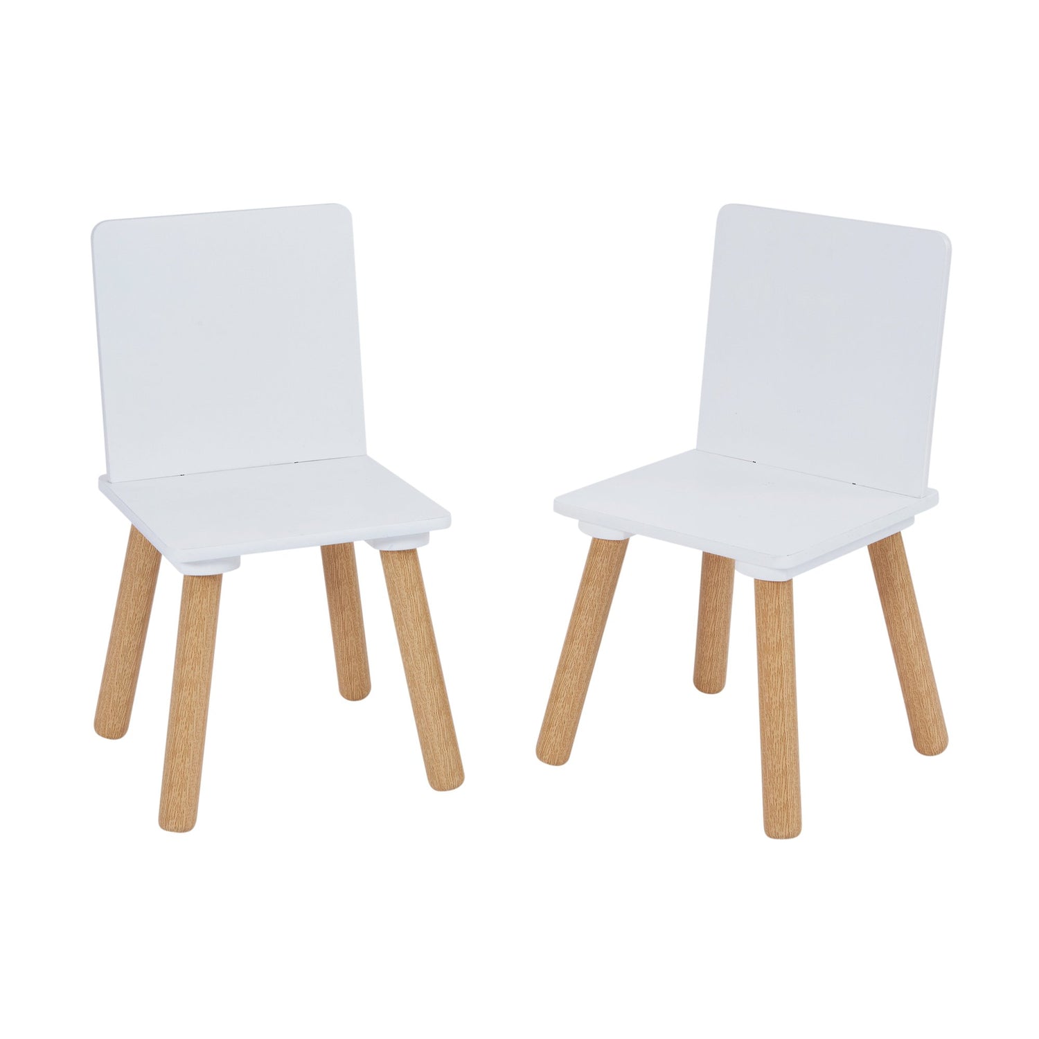 White & Pinewood Table & Chairs - Liberty House Toys - Junior Bambinos