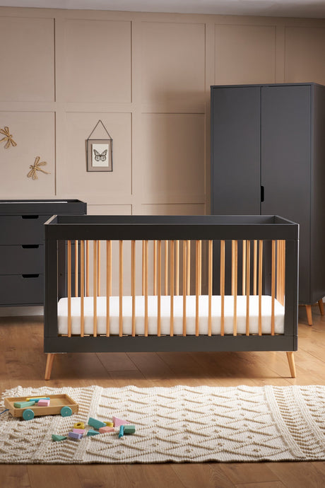 Maya 3 Piece Nursery Furniture Set - Slate & Natural