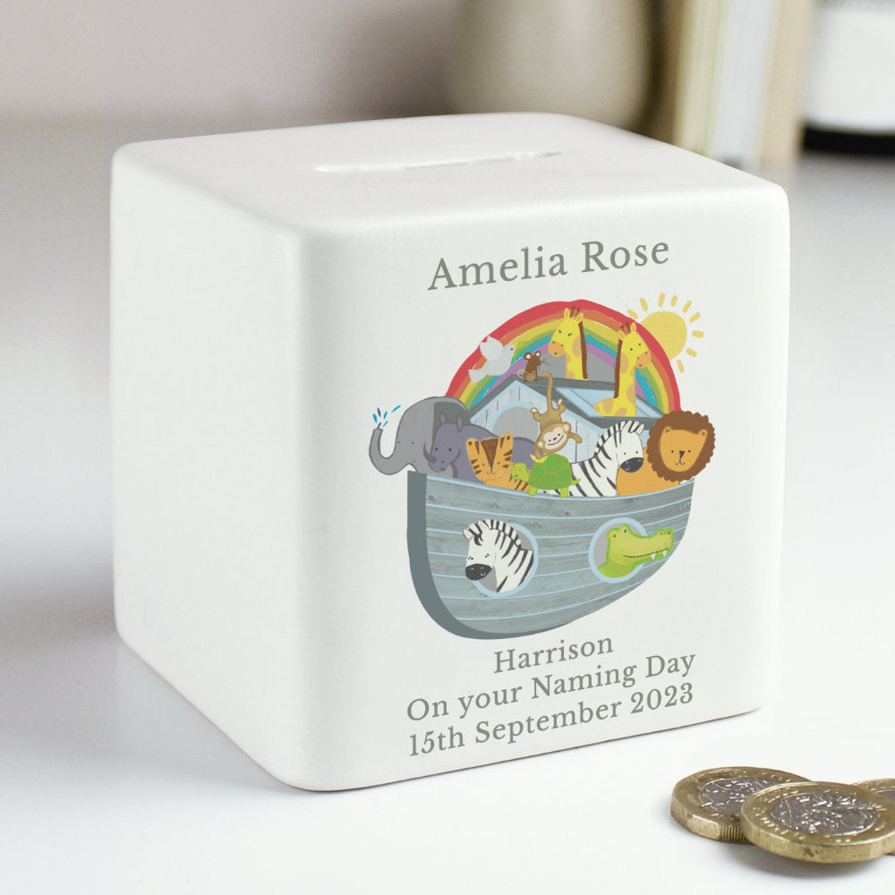 Noah's Ark Money Box - Personalised