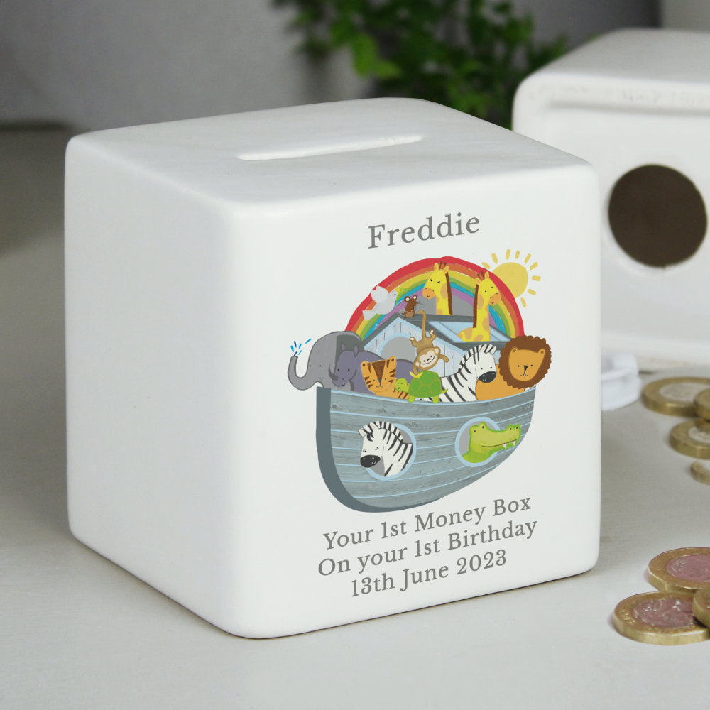 Noah's Ark Money Box - Personalised