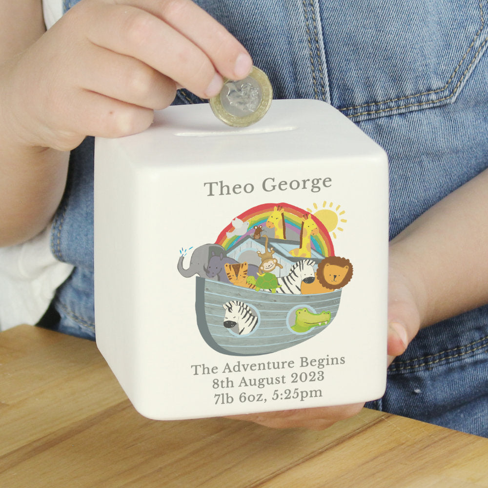 Noah's Ark Money Box - Personalised