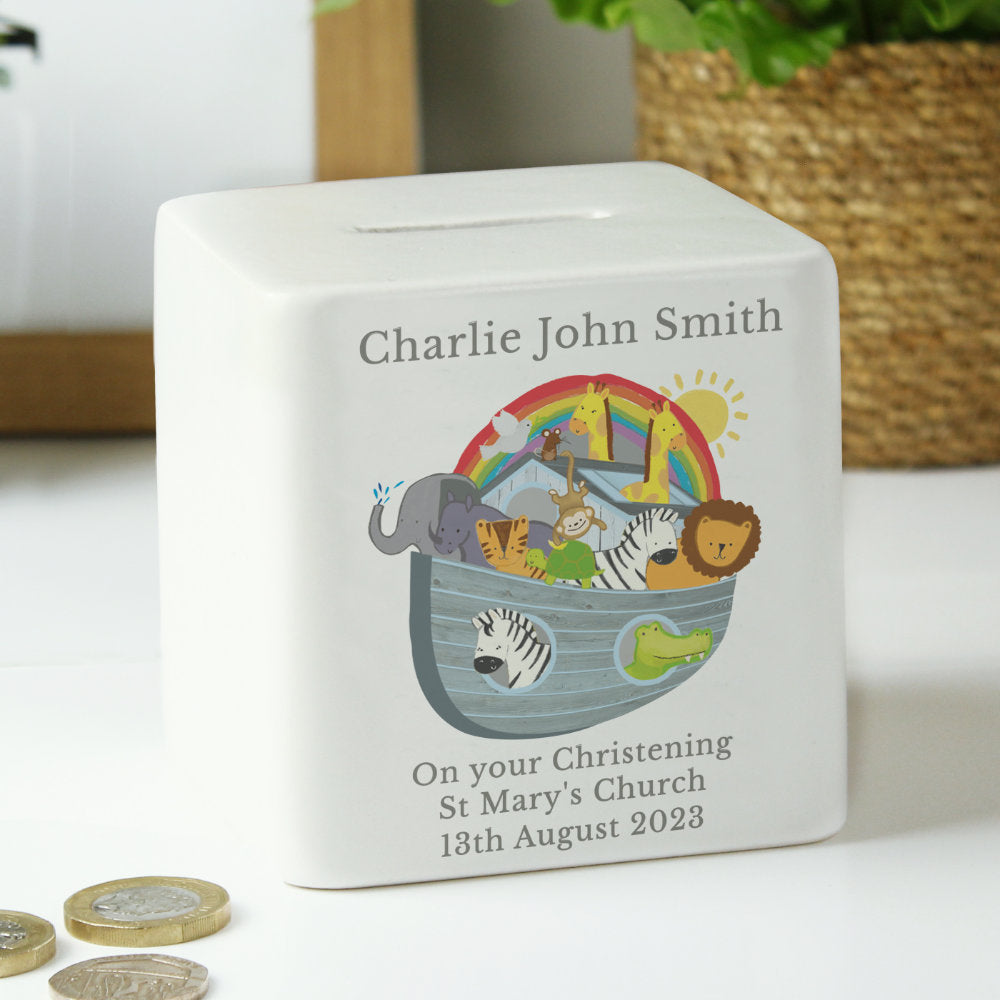 Noah's Ark Money Box - Personalised