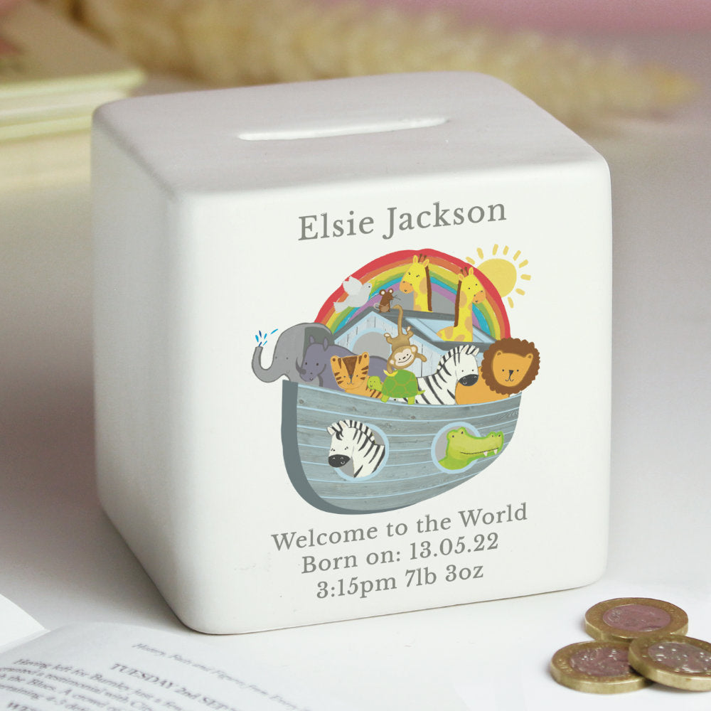 Noah's Ark Money Box - Personalised