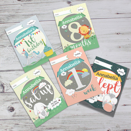 Personalised Baby Milestone Cards - Personalised Memento Company - Junior Bambinos