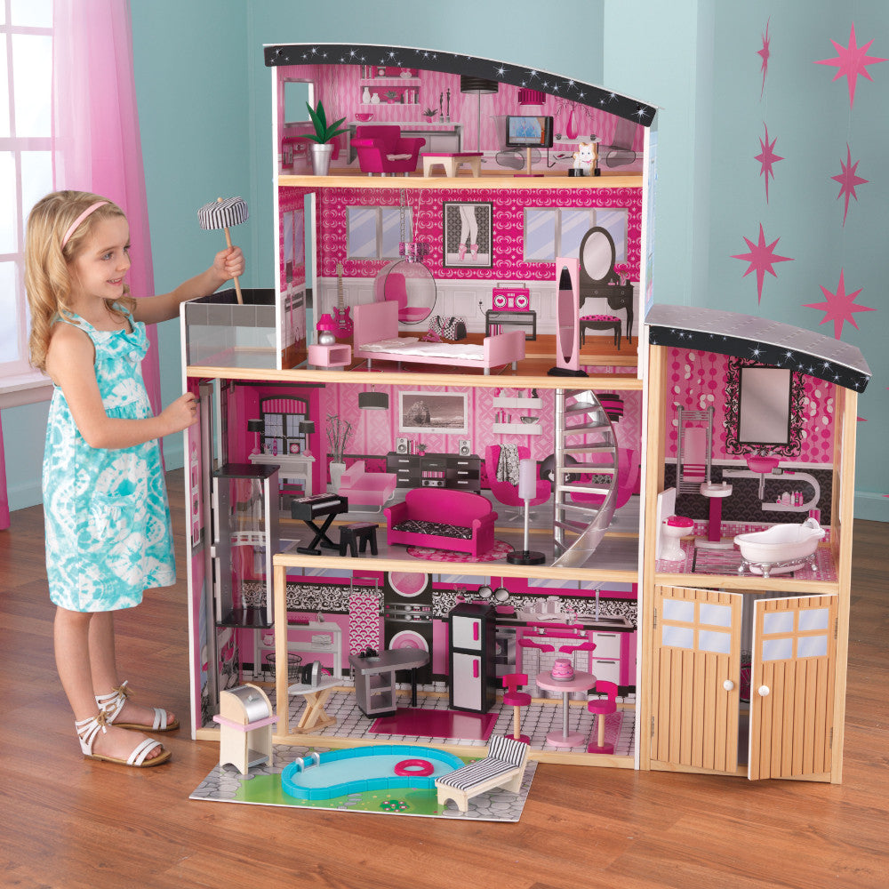 Sparkle Wooden Dollhouse | KidKraft