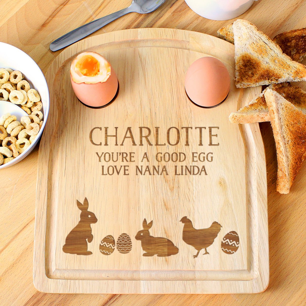 Spring Egg & Toast Board - Personalised