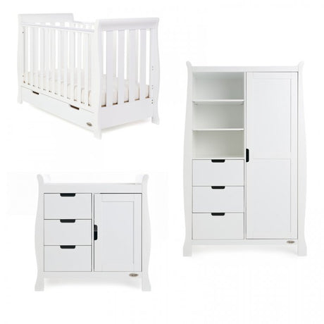 Stamford Mini Sleigh 3 Piece Nursery Room Set - Obaby - Junior Bambinos