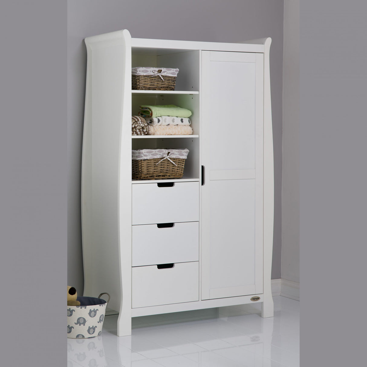 Stamford Sleigh Double Wardrobe - Obaby - Junior Bambinos