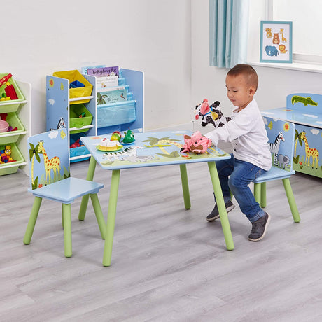 Safari Table & Chairs - Square - Liberty House Toys - Junior Bambinos