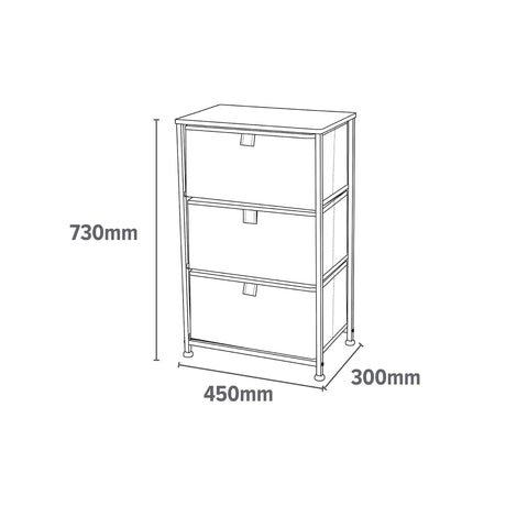 3 Drawer Storage Chest - Liberty House Toys - Junior Bambinos