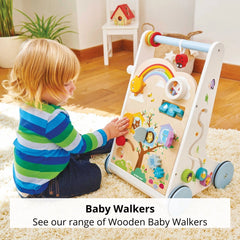 Explore our range of Wooden Baby Walkers to support your baby as they learn to walk.