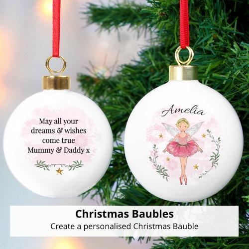 Personalised Christmas Baubles - Junior Bambinos