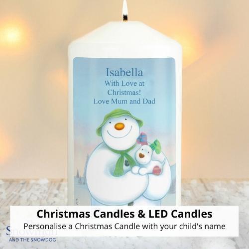 Personalised Christmas Candles - Junior Bambinos